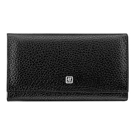 Maniküre Pediküre Set 7tlg. mit Nagelknipser, Leder, schwarz